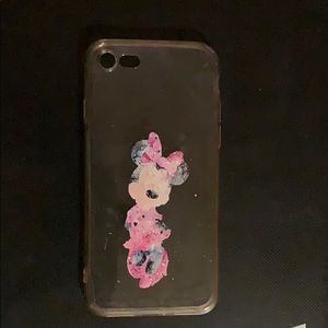 Clear Minnie Mouse phone case